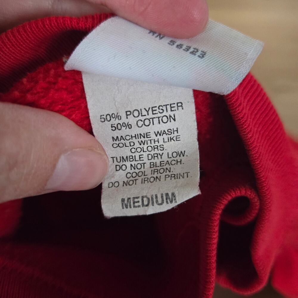 Vintage Nike Men's Red and Purple Sweatshirt Just Do It Swoosh Crewneck - Picture 3 of 8